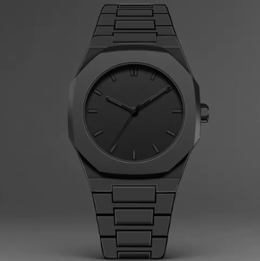 Men’s Minimalist Black Quartz Watch