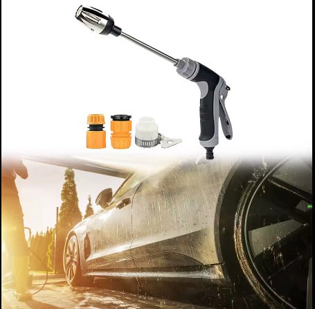 Handheld High Pressure Water Blaster – 360° Rotating Turbo Nozzle for Powerful Cleaning