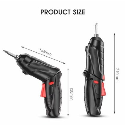 3.6V Cordless Mini Electric Drill with Bit Set – 1800mAh Lithium Battery for Home Repairs