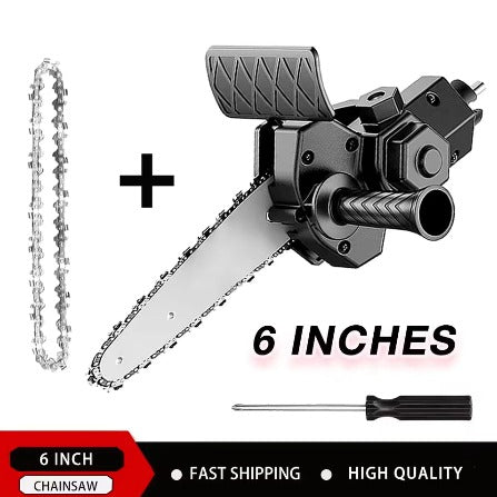 6-Inch Electric Drill Chainsaw Adapter – Portable Mini Chainsaw Conversion Tool