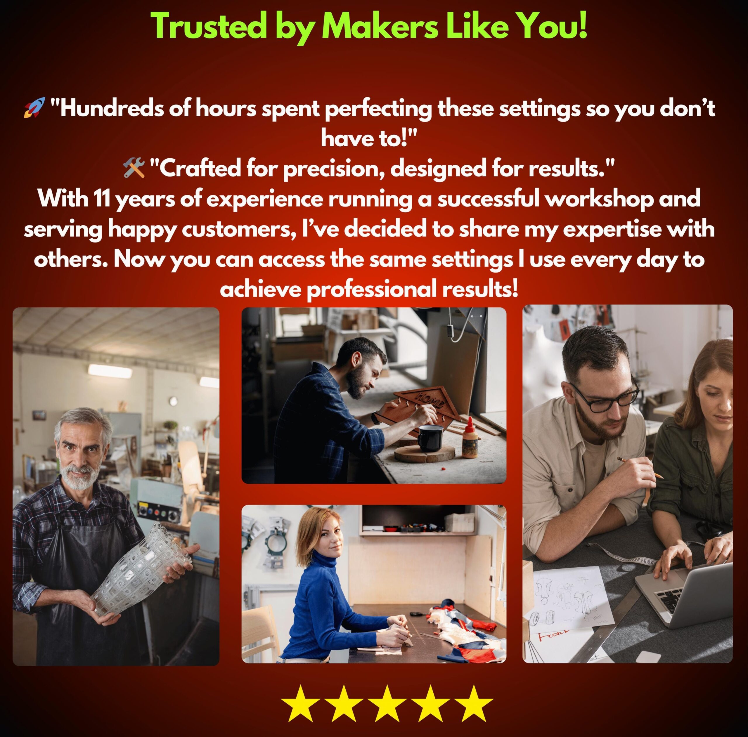 5W UV Fiber Laser Lightburn Library: 53 Material Settings (Digital Download)