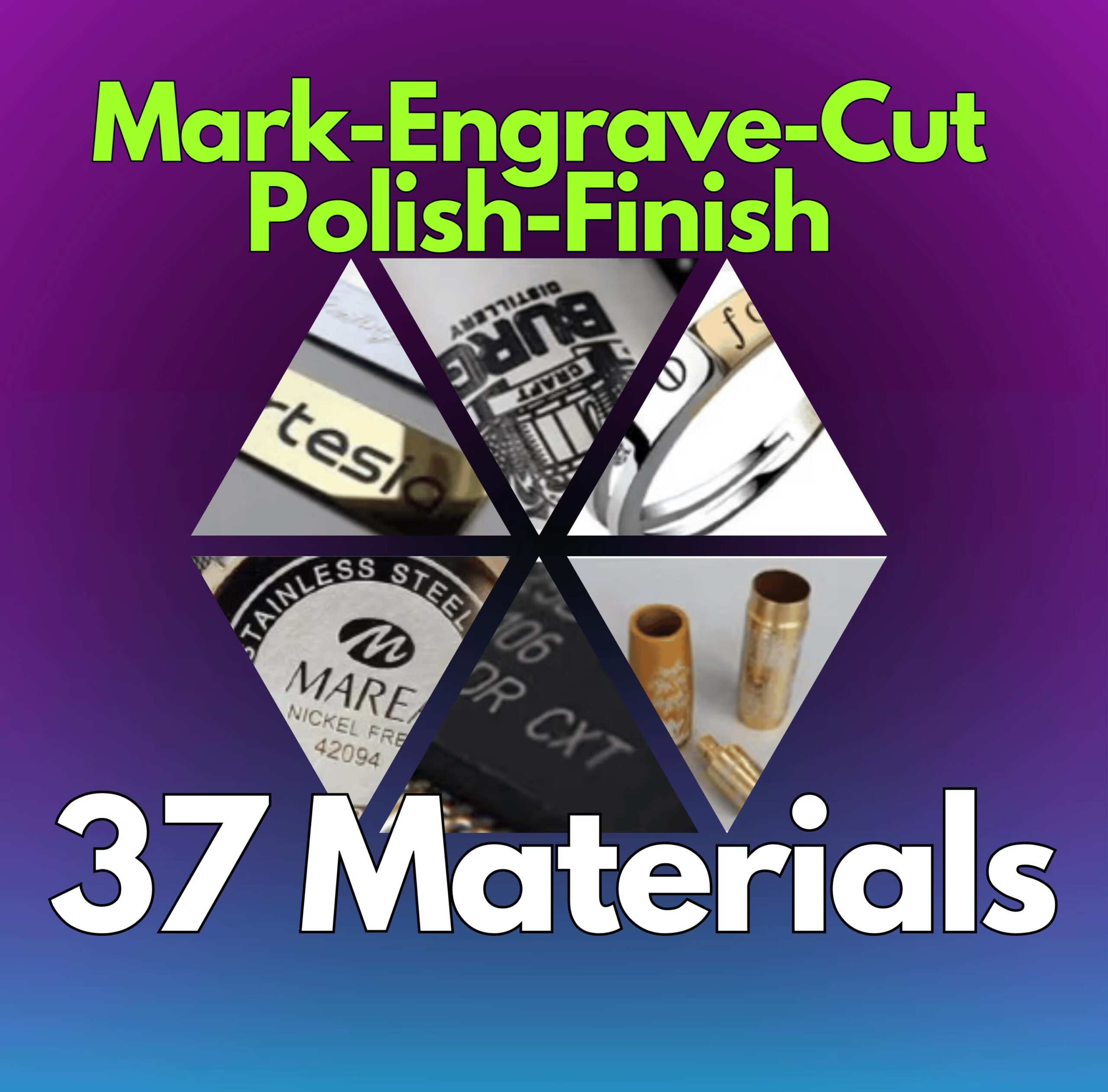 50W Raycus Fiber Laser LightBurn Library | 37 Materials + 20 Lenses | CLB Engrave & Cut Presets | Tested Settings | Digital Download