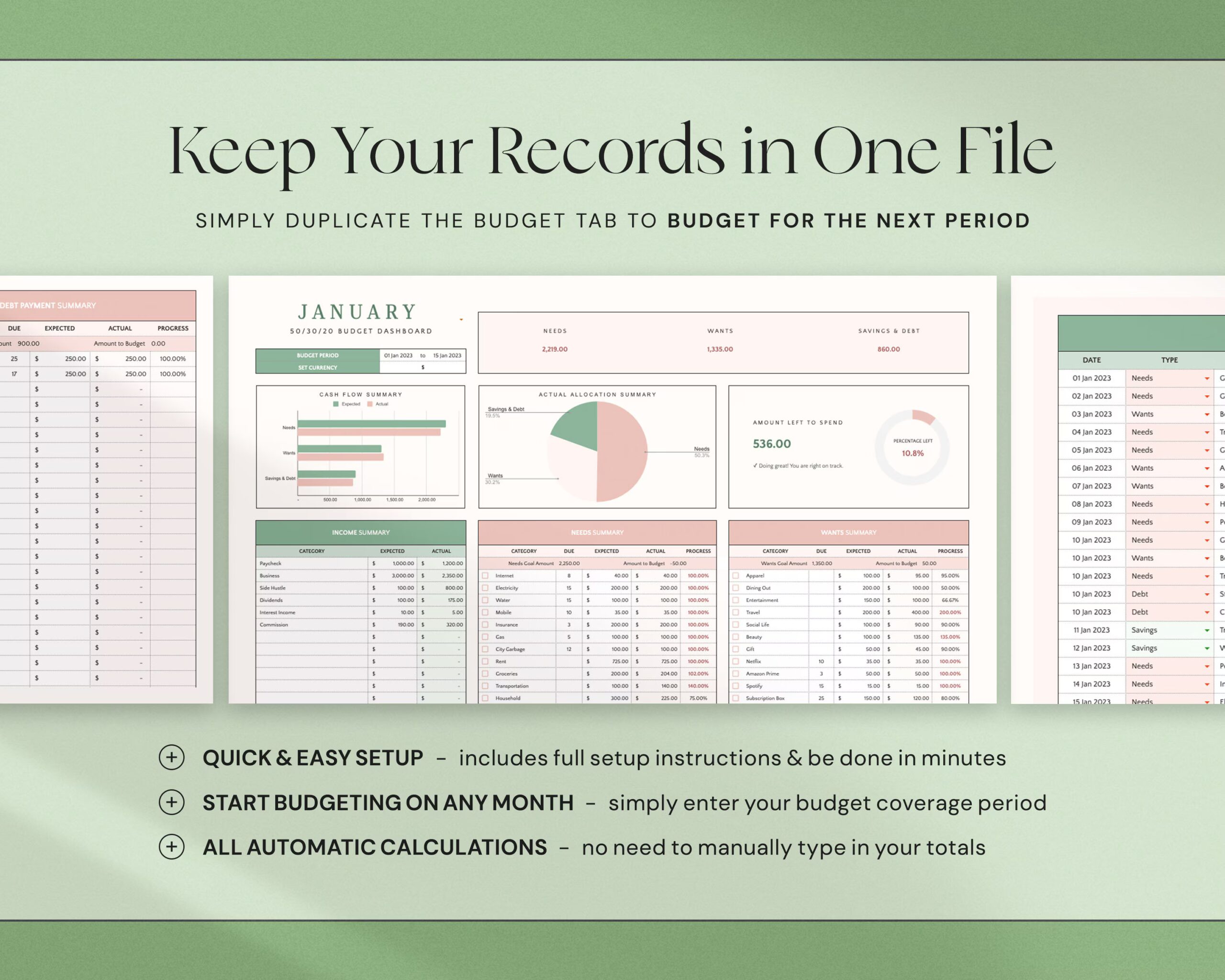 50/30/20 Budget Planner Google Sheets Monthly Budget Spreadsheet Excel Paycheck Budget Template Weekly Budget Tracker 70/20/10 Budgeting