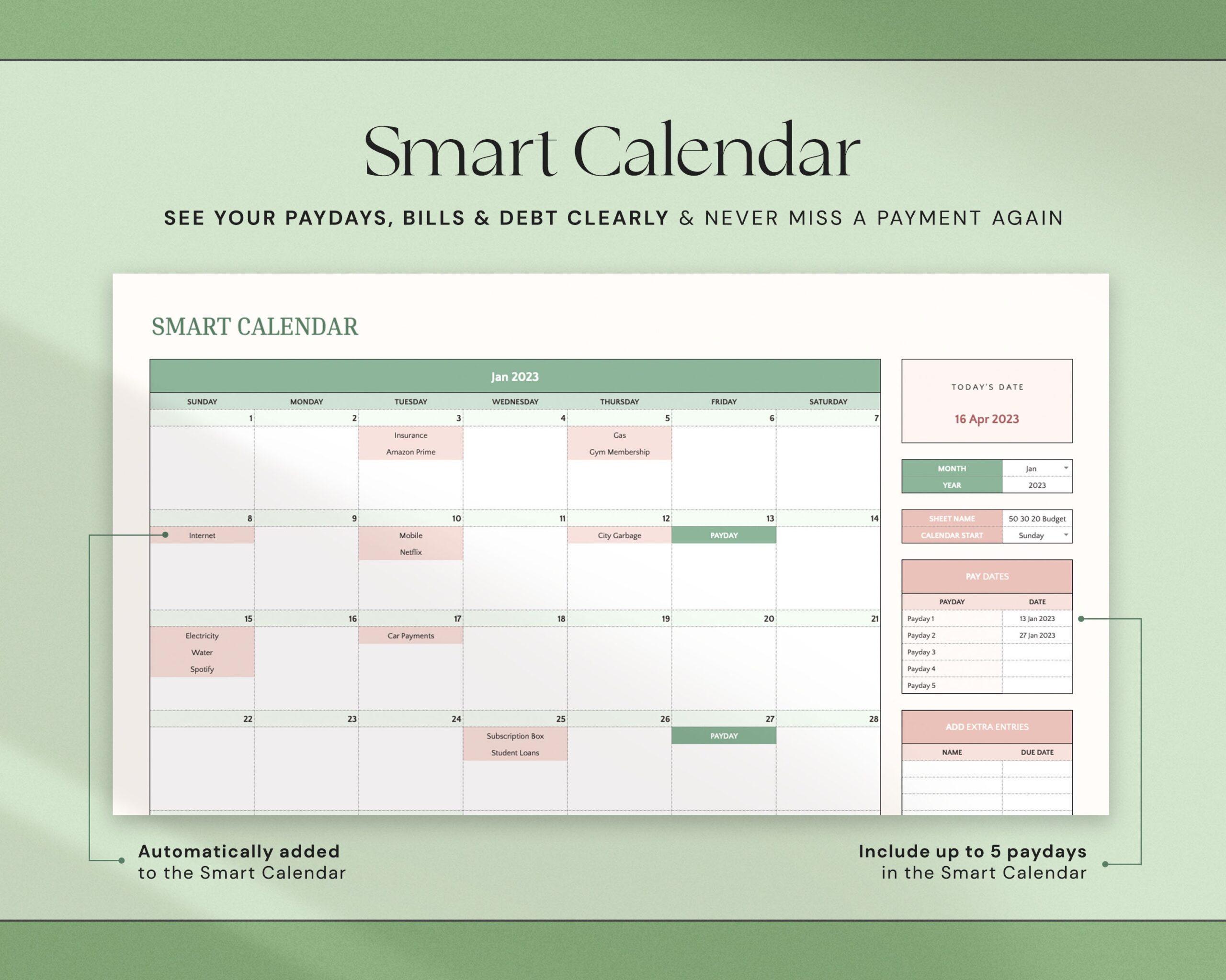 50/30/20 Monthly Budget Spreadsheet Excel Budget Planner Google Sheets Budget Template Excel Finance Tracker 70/20/10 Digital Budget Planner