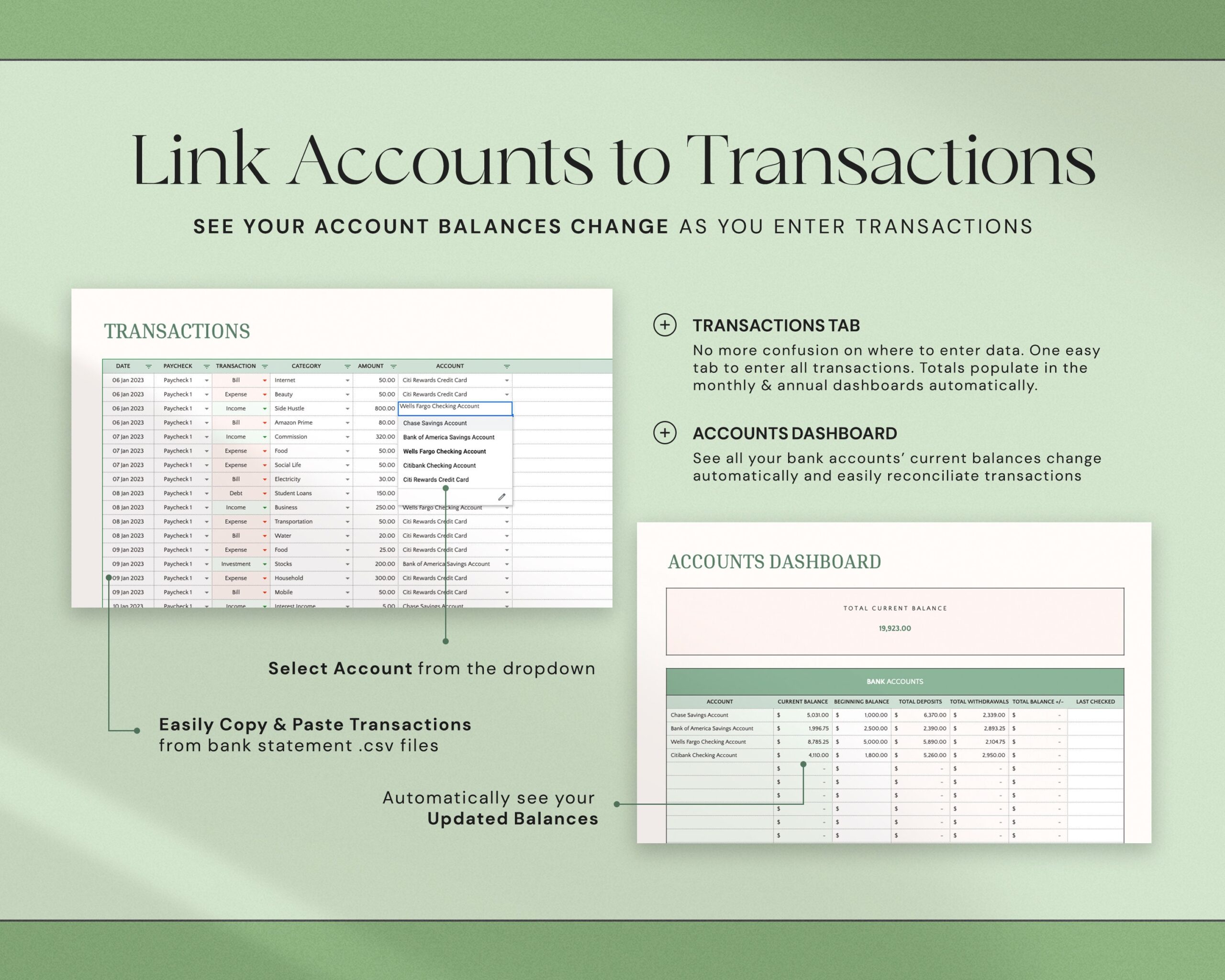 Annual Weekly Paycheck Budget Biweekly Budget Planner Google Sheets Excel Monthly Budget Couple Family Finance Dashboard Bi-weekly Paycheck