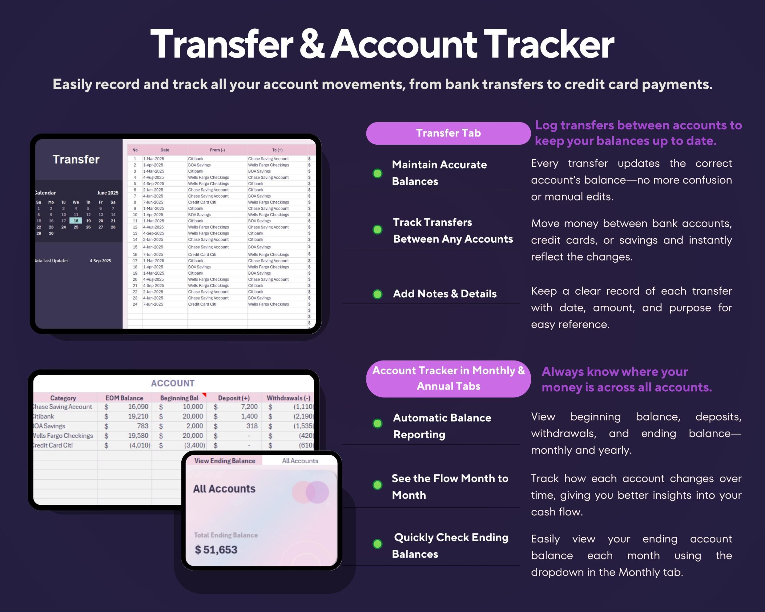 All-in-One Annual Budget Spreadsheet 2026: Excel & Google Sheets Income and Expense Tracker (Digital Download)