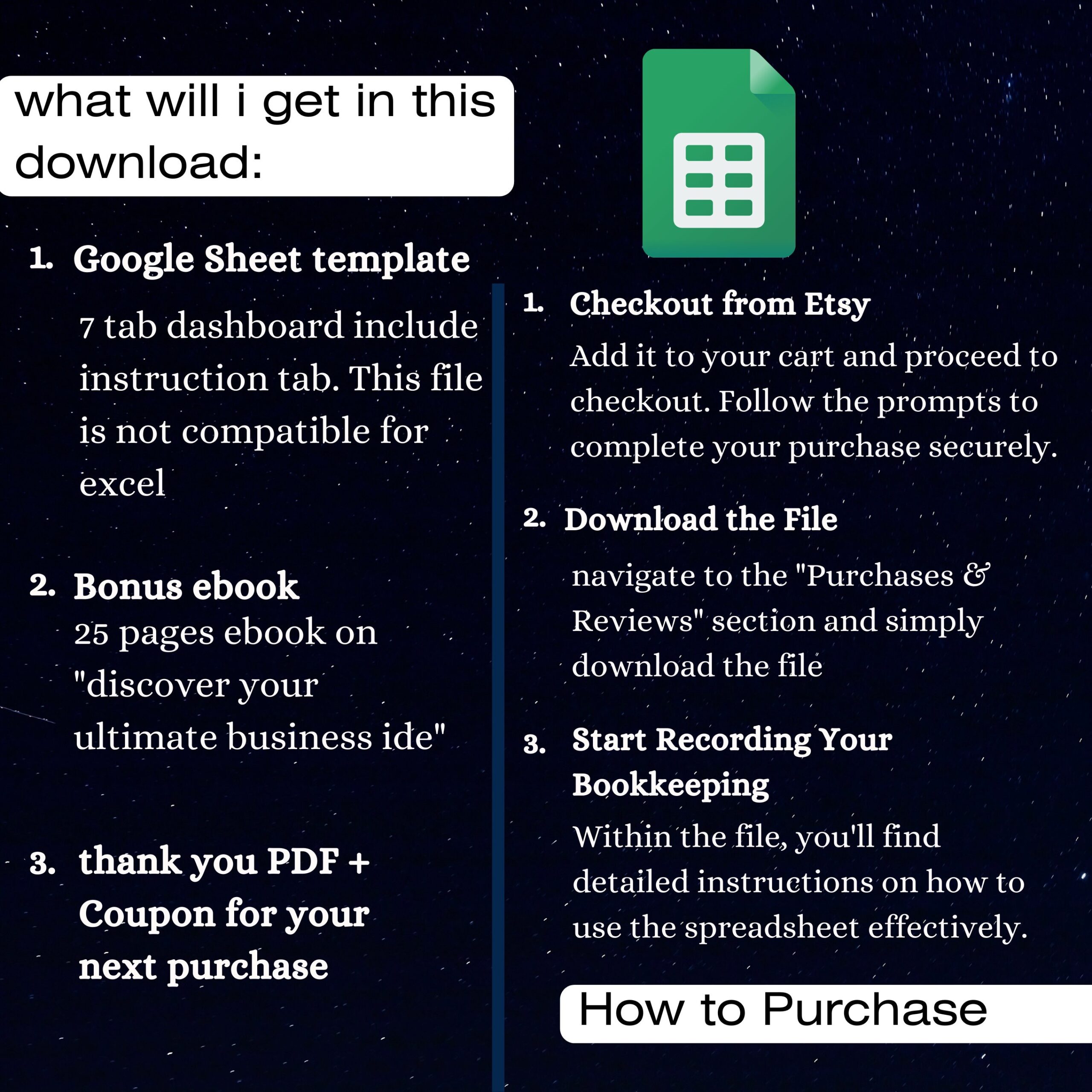 Small Business Bookkeeping Google Sheet: Budget & Sales Tracker (Digital Download)